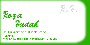 roza hudak business card