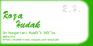 roza hudak business card